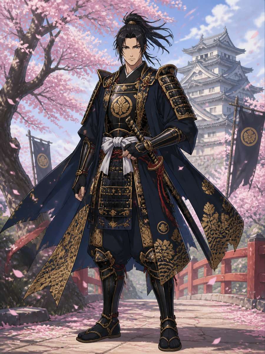 Samurai anime warrior photo