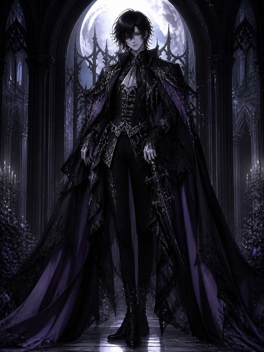 Gothic anime aesthetic photo