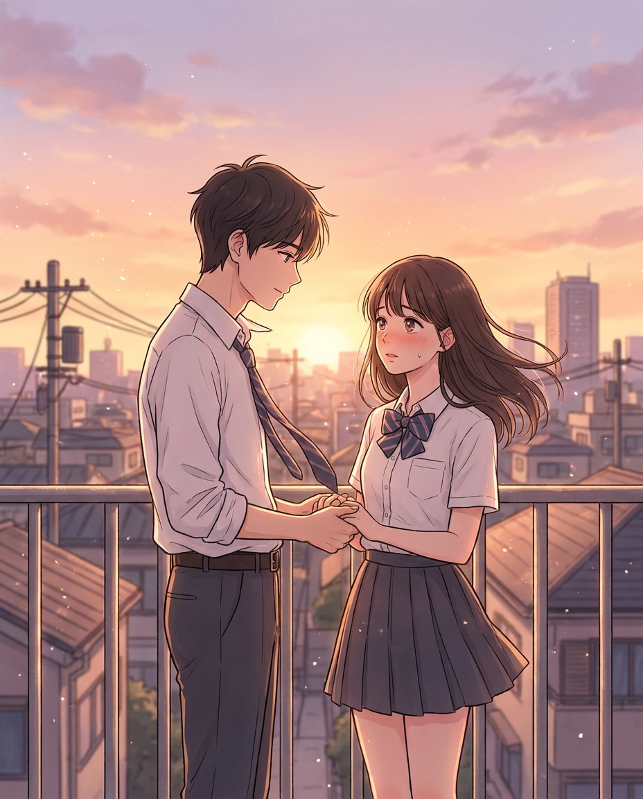 rooftop confession glow photo