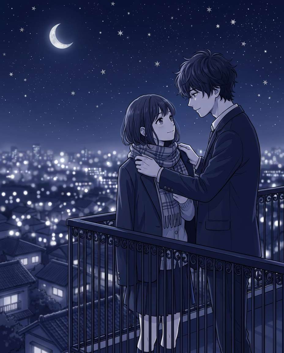 moonlit balcony promise photo