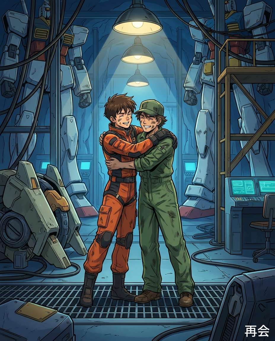 mecha hangar reunion photo