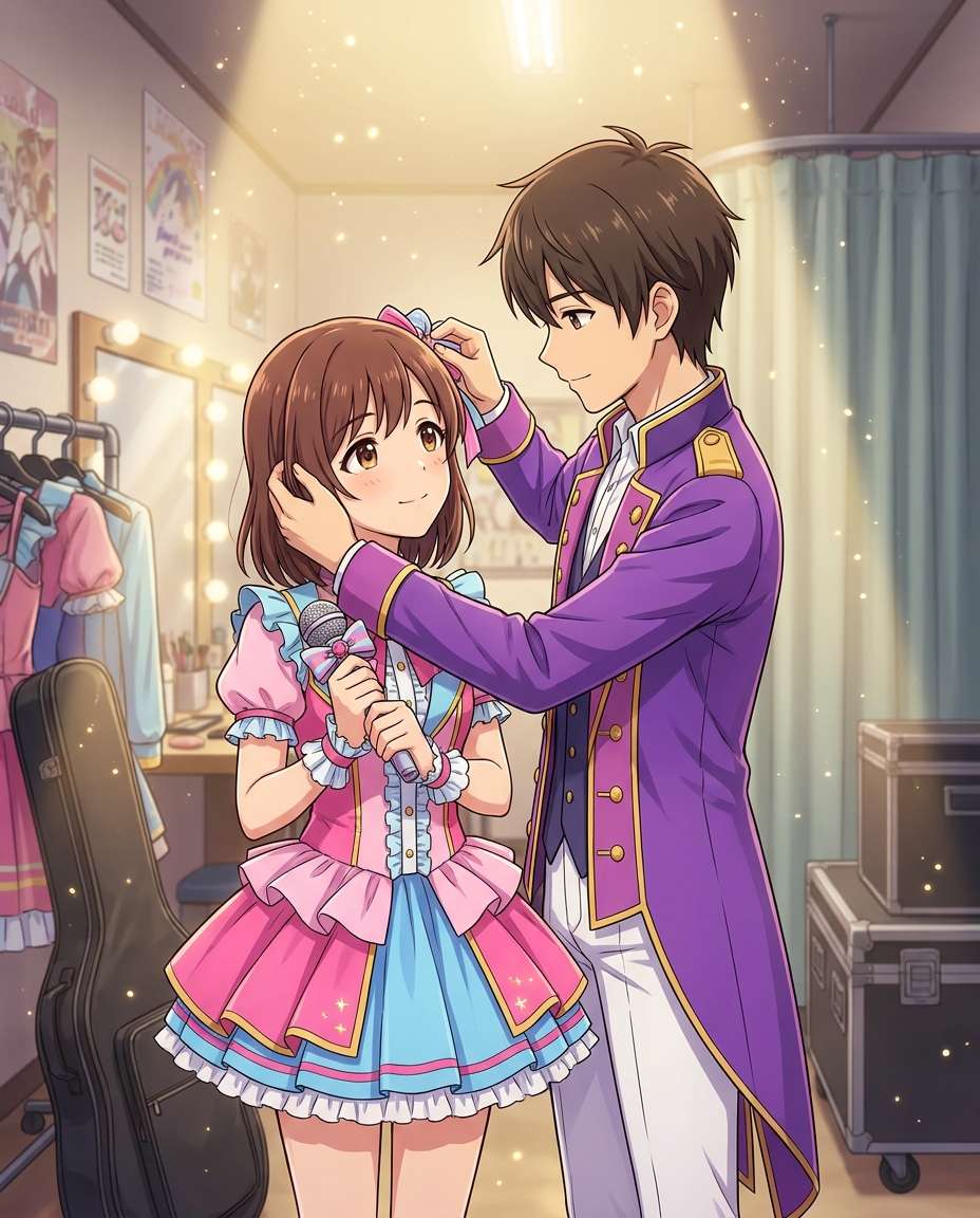 idol stage backstage photo