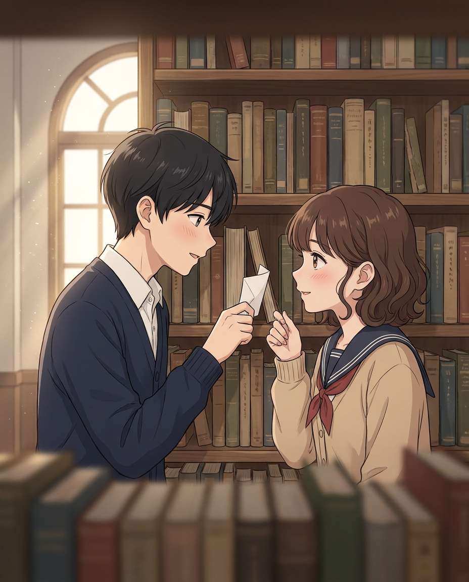 library secret notes photo