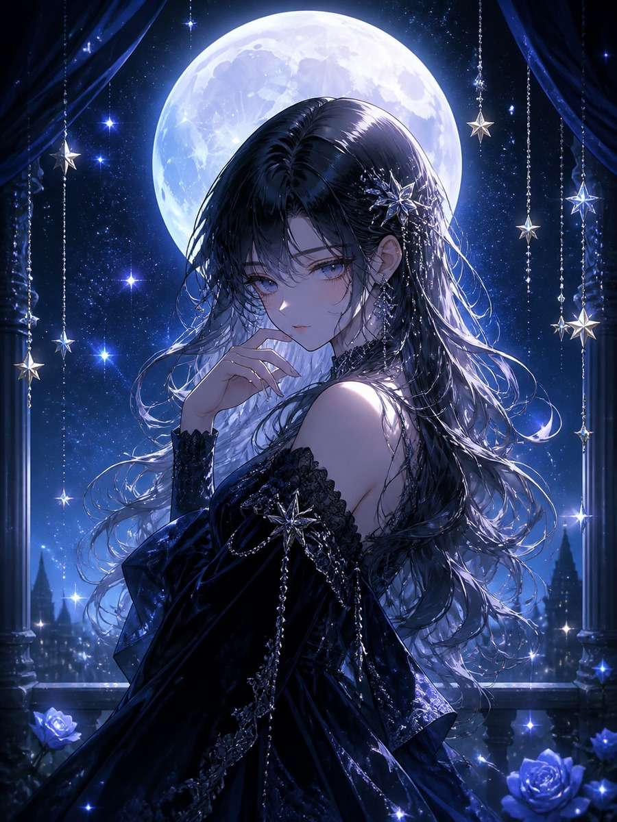 Moonlight fantasy anime photo