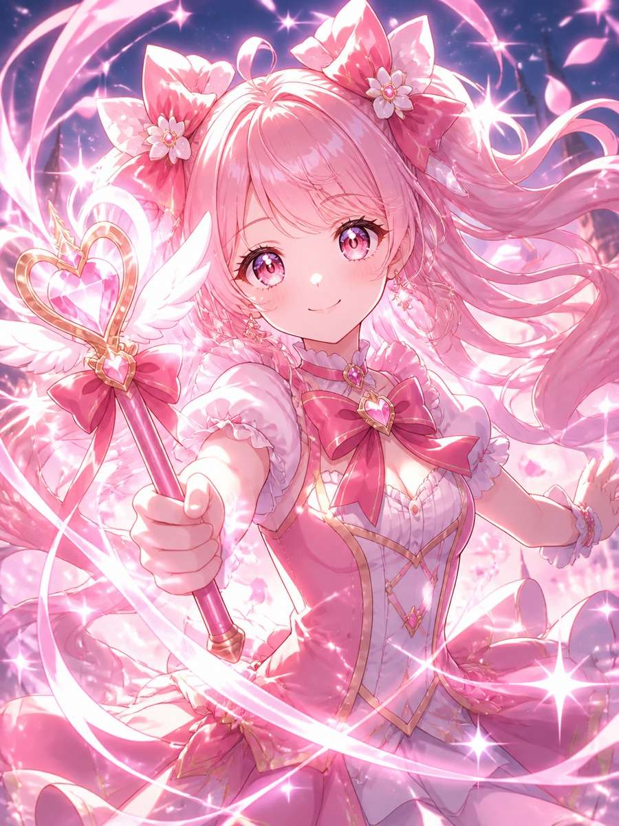 Magical girl transformation photo