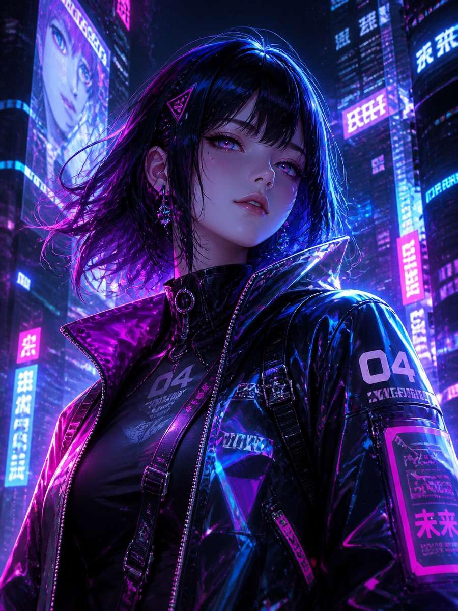 Cyberpunk anime edit photo
