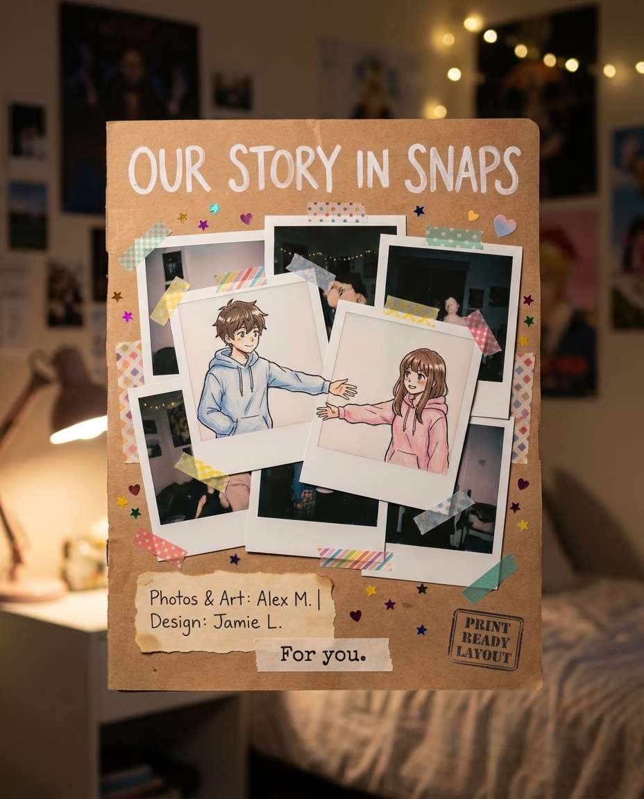 polaroid memory collage photo