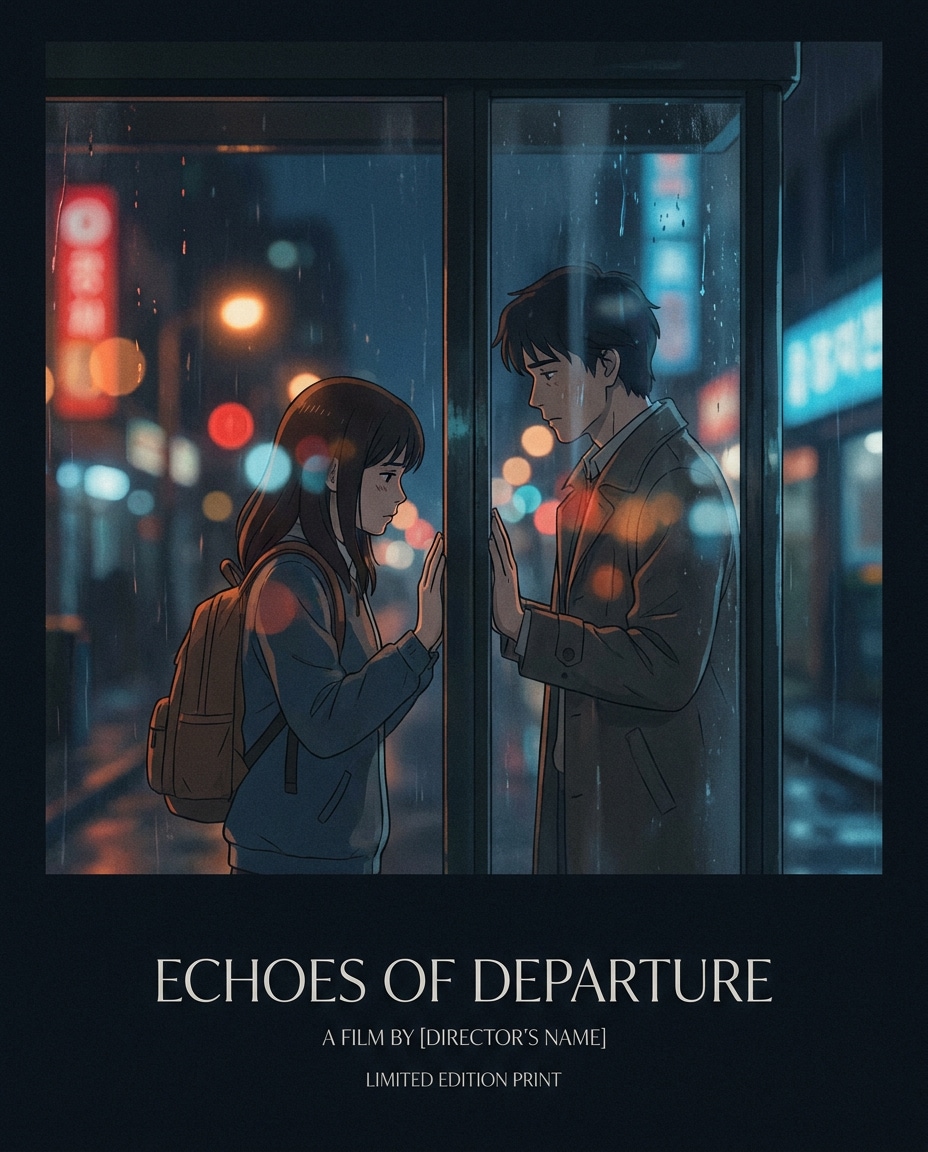 cinematic tearful goodbye photo
