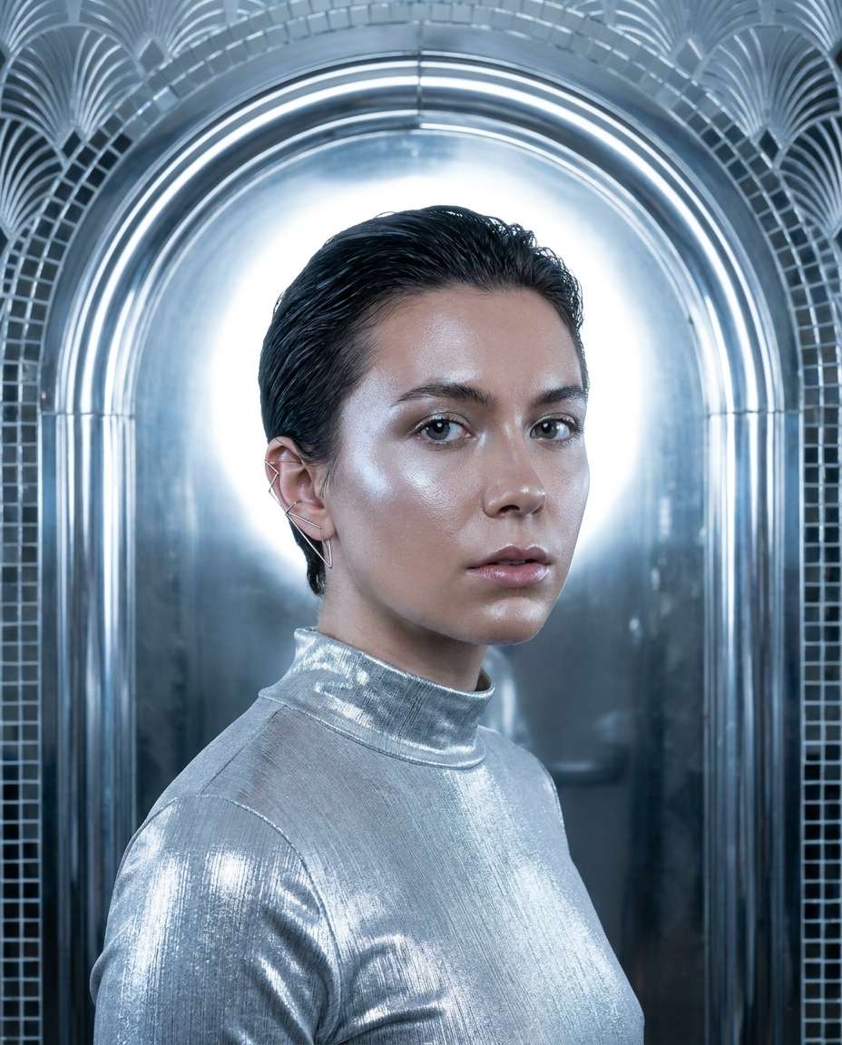 silver halo backlight photo