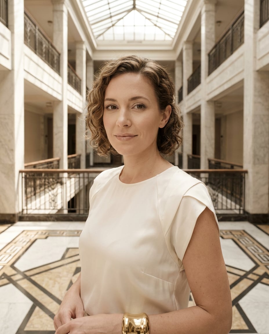 ivory marble atrium photo