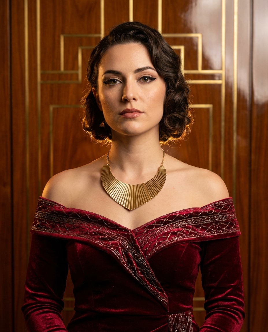 crimson velvet glam photo