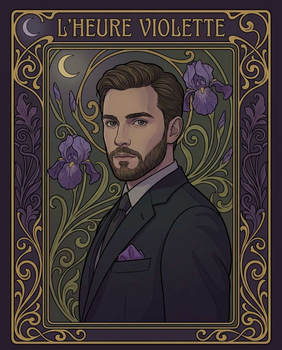 violet night frame photo