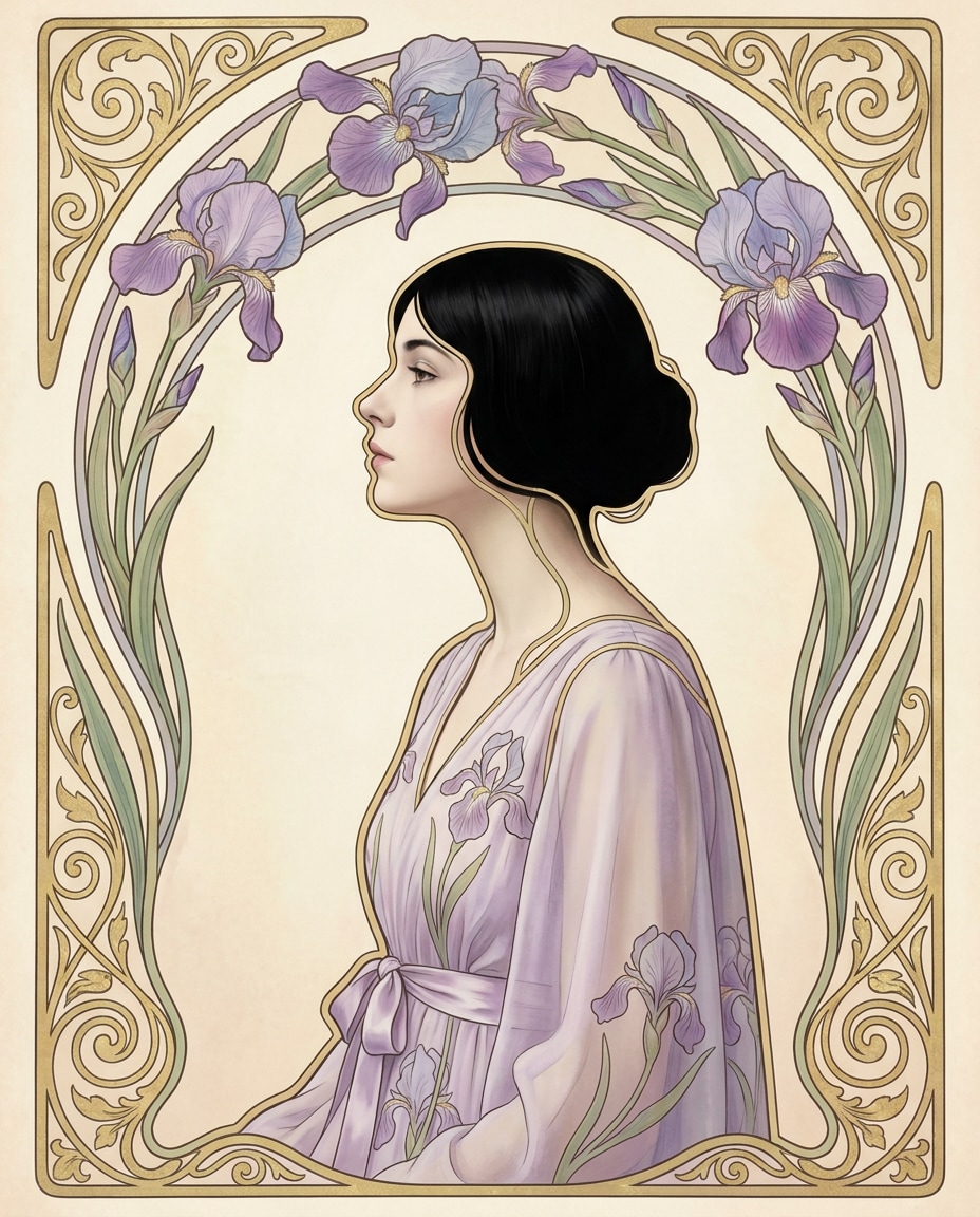 iris frame profile photo