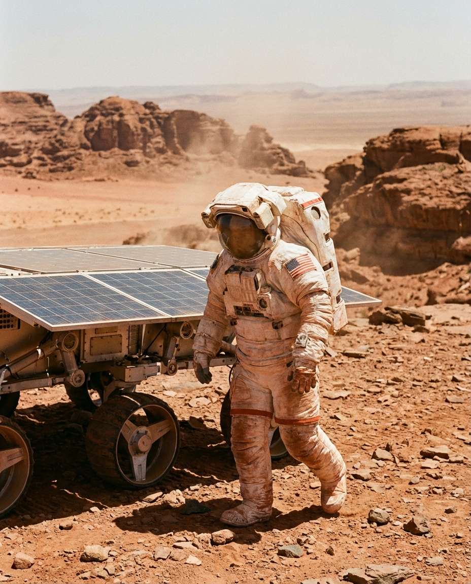 rover desert analog photo