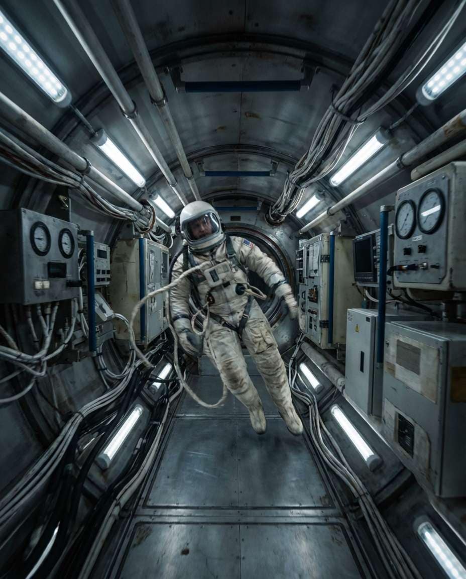 space station corridor photo