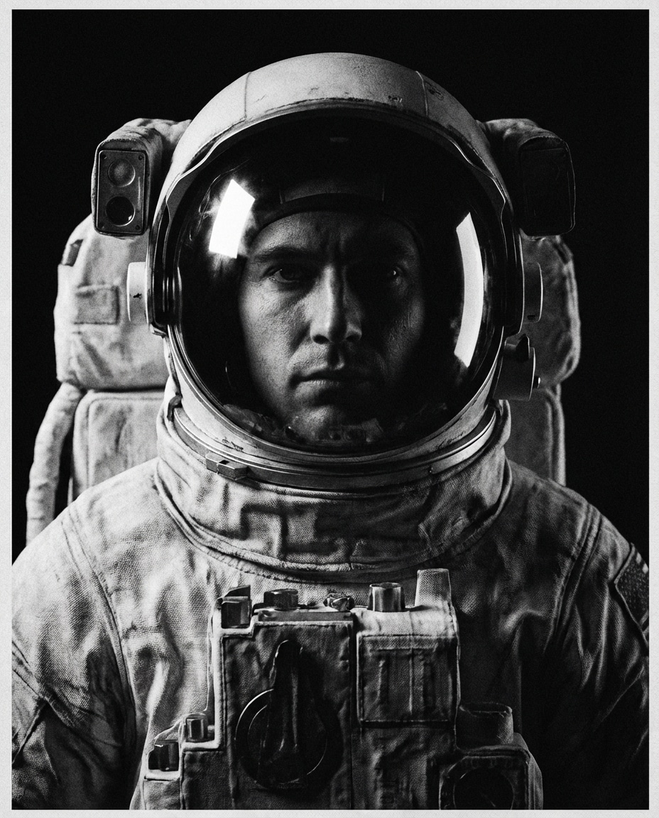 monochrome space poster photo