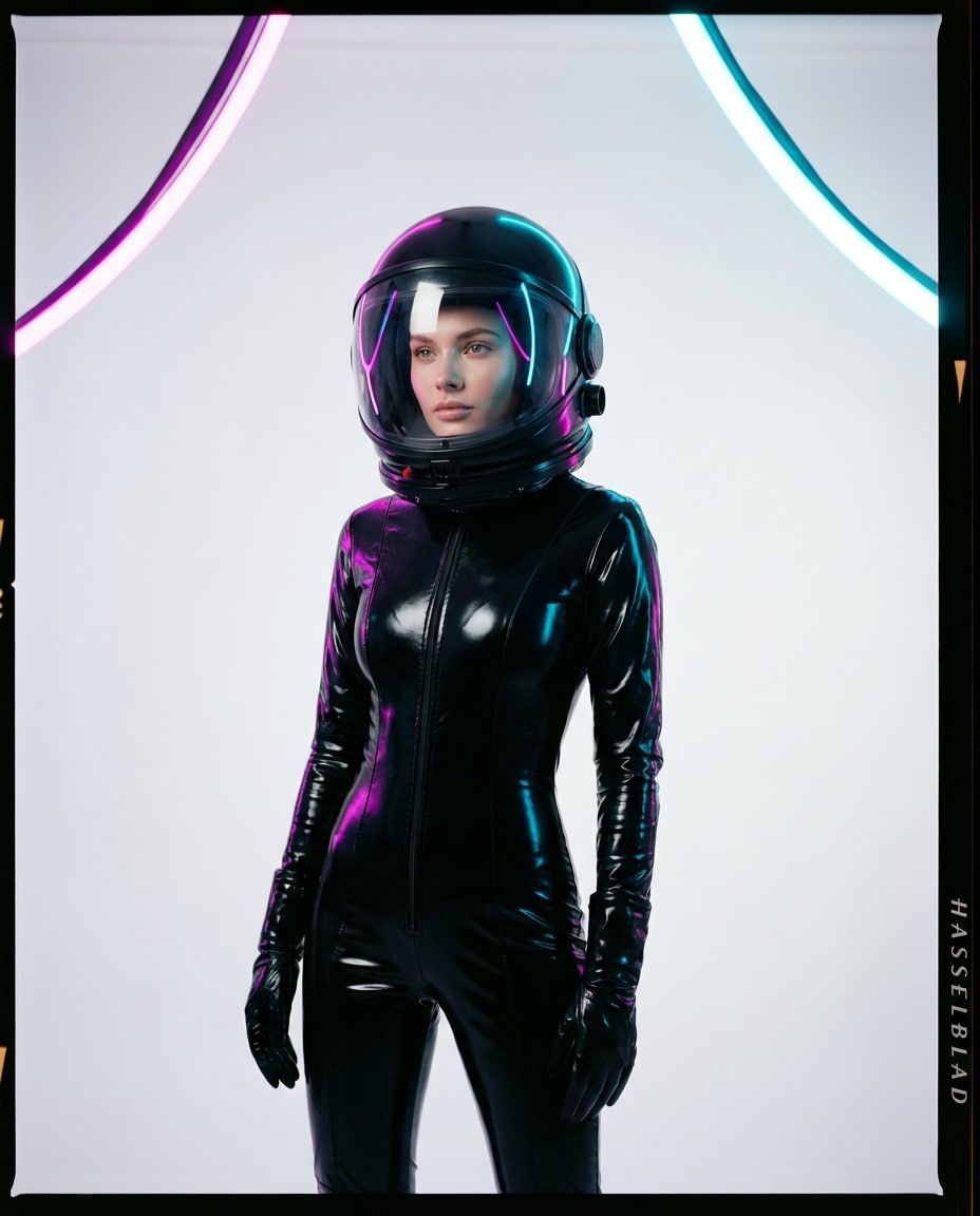 neon space editorial photo