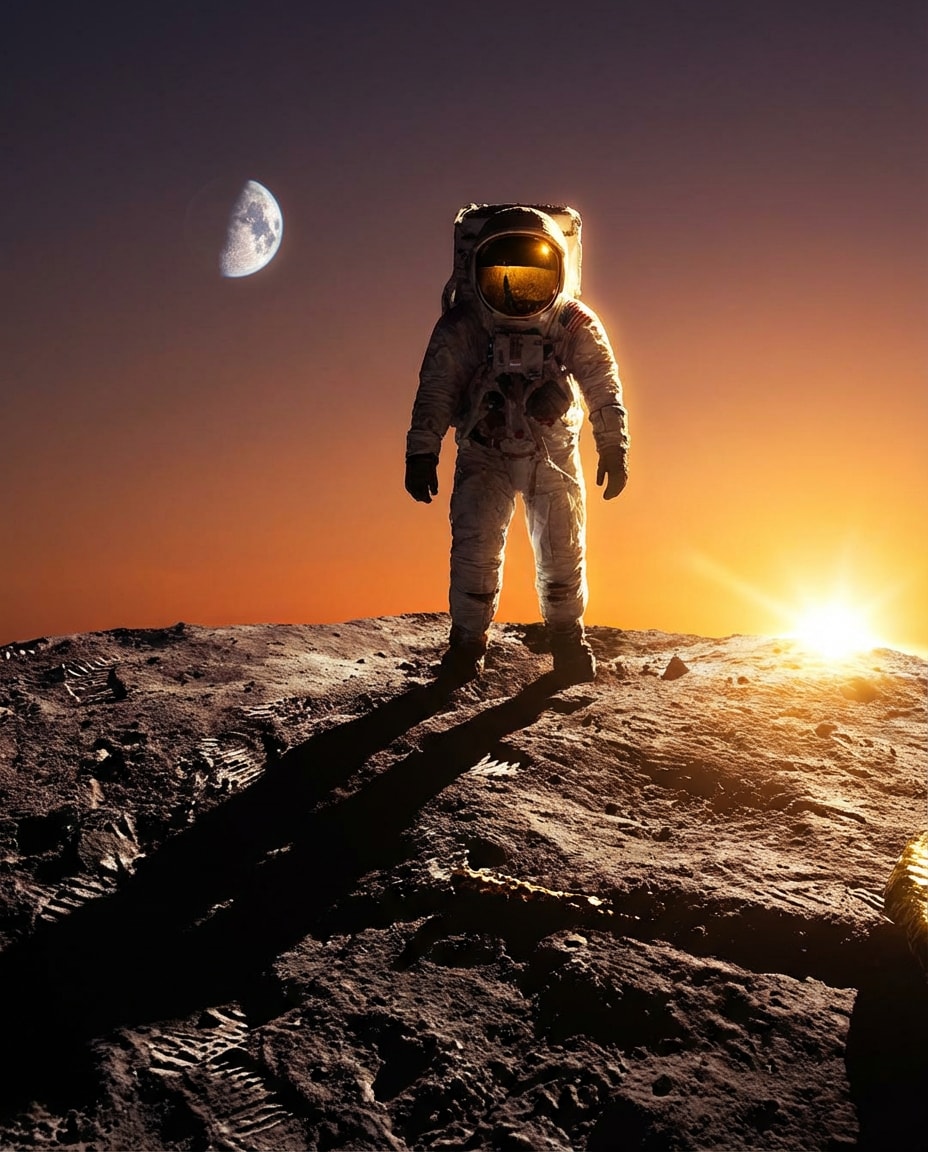 sunset lunar ridge photo