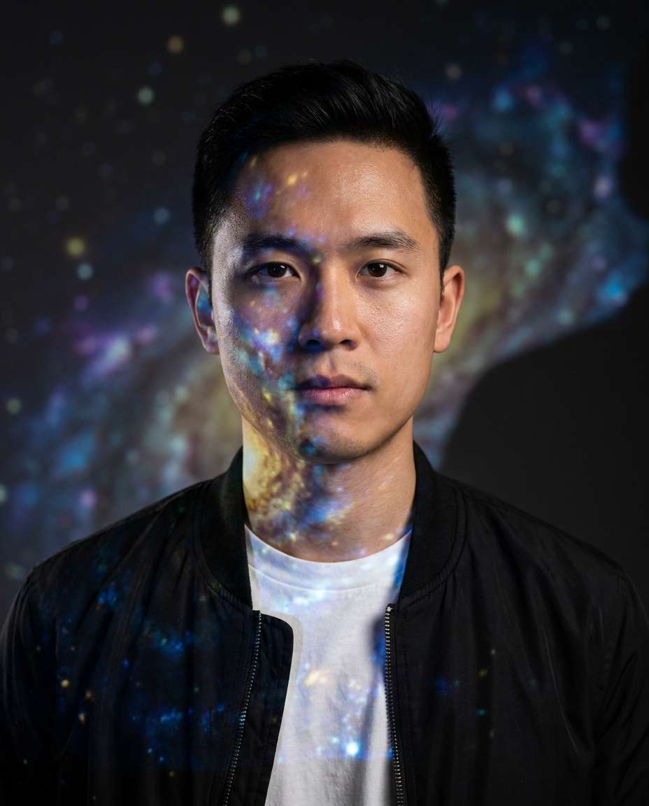 studio galaxy projection photo