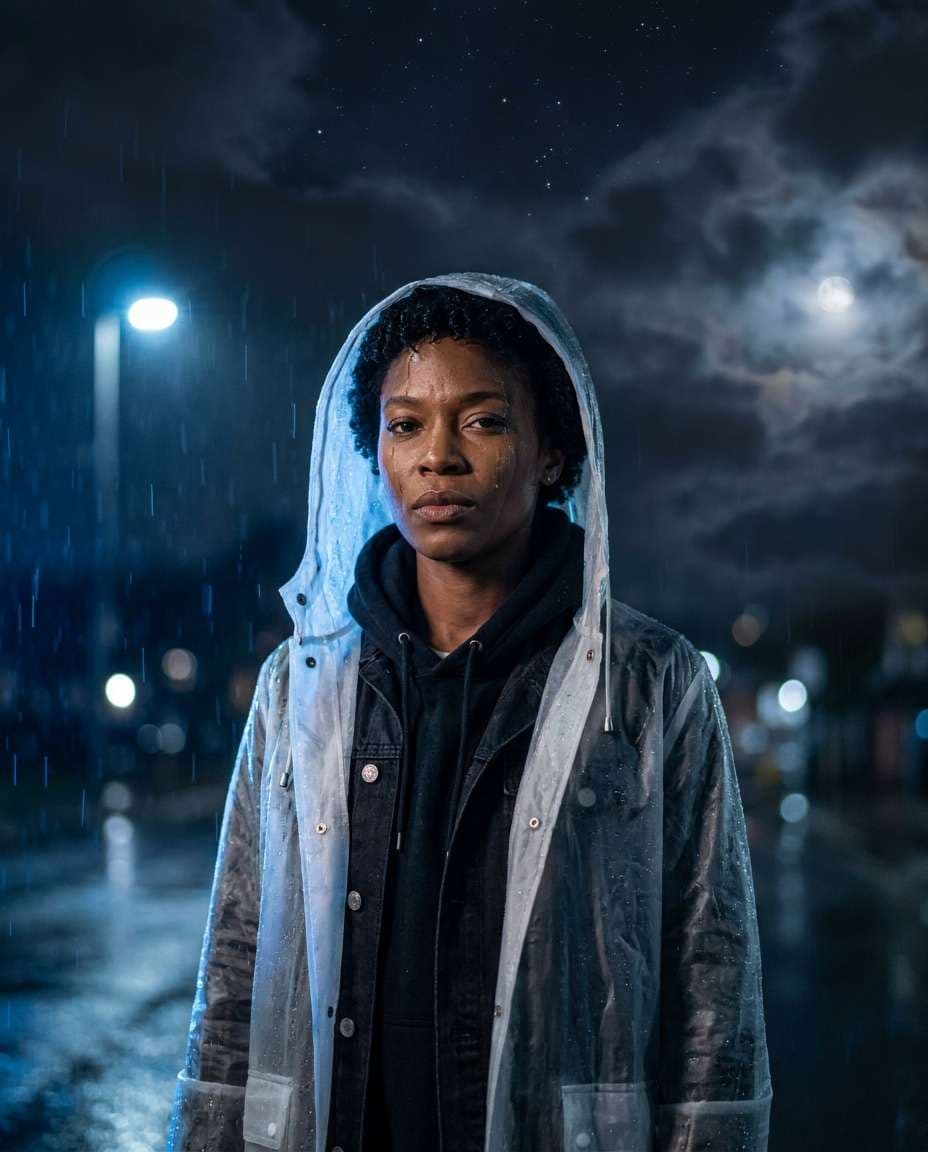 rainy night constellations photo