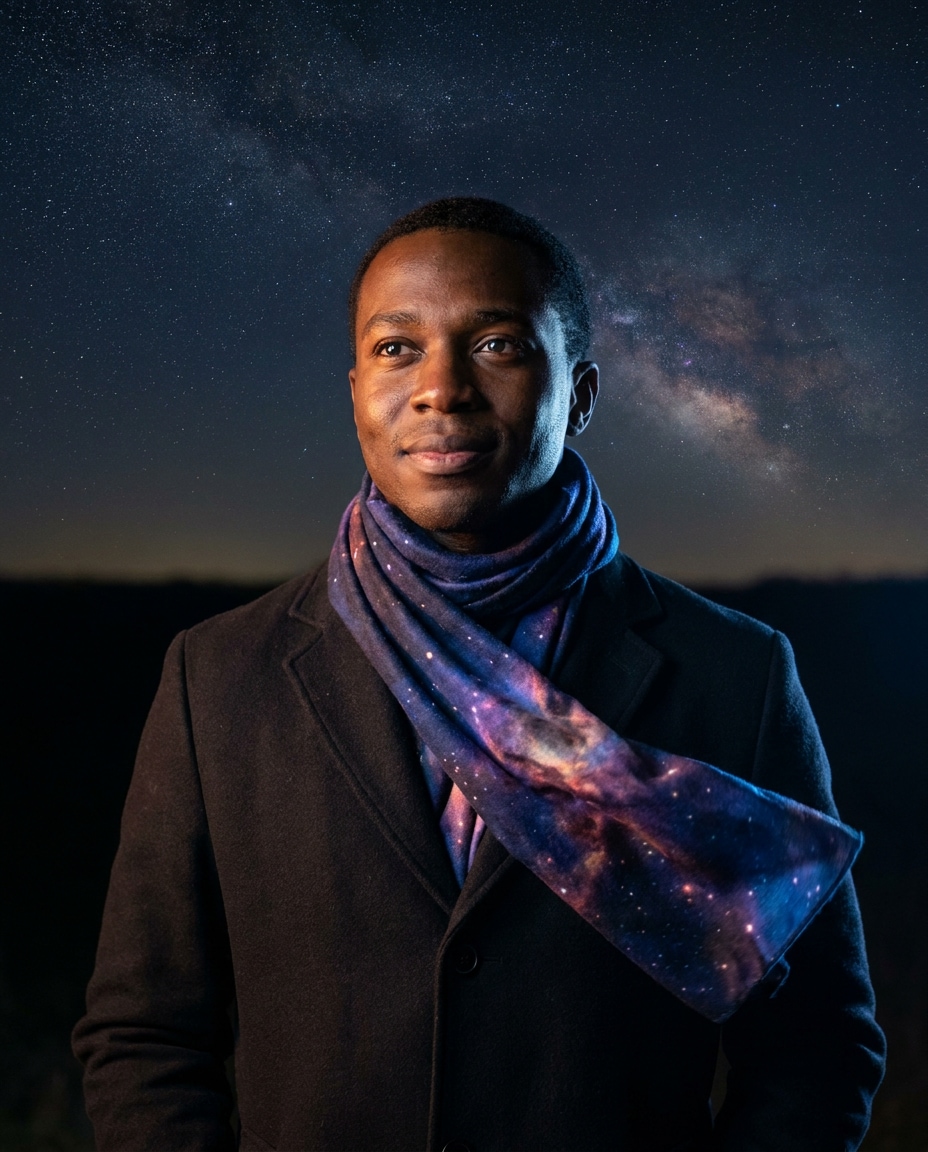 galaxy scarf fashion photo