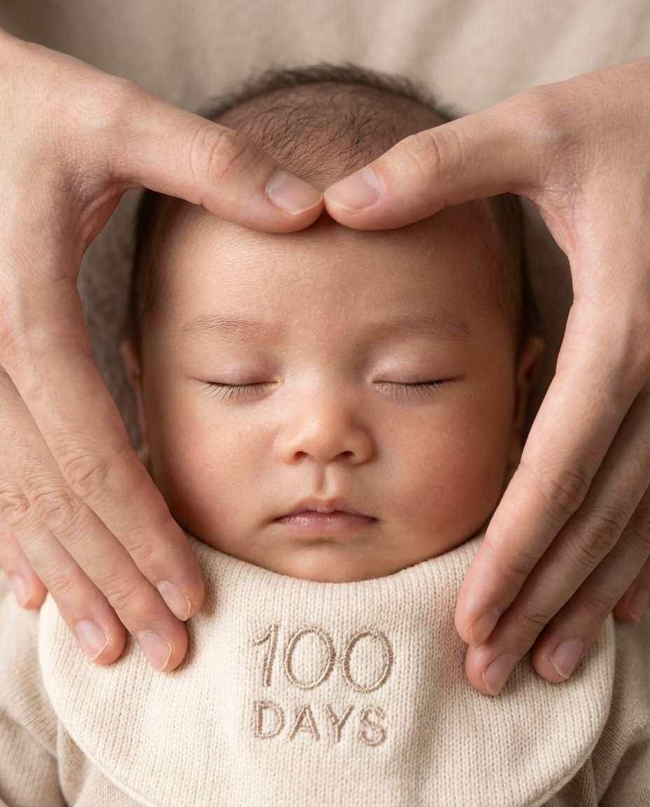 parents hands frame photo