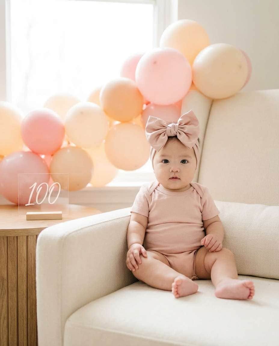 soft pink bow trend photo