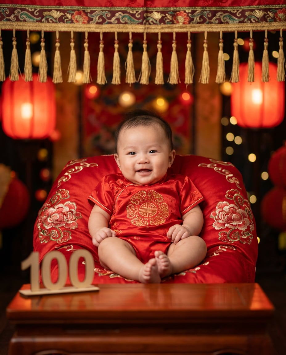 red and gold party photo