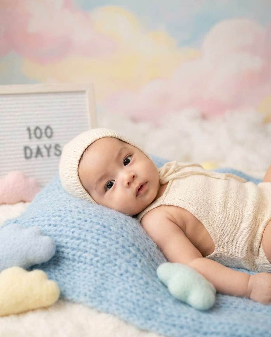 pastel cloud backdrop photo