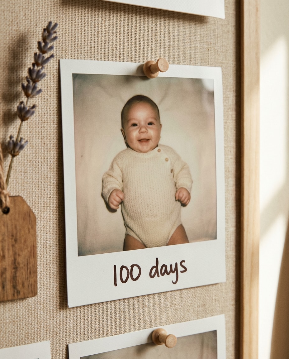 polaroid collage look photo