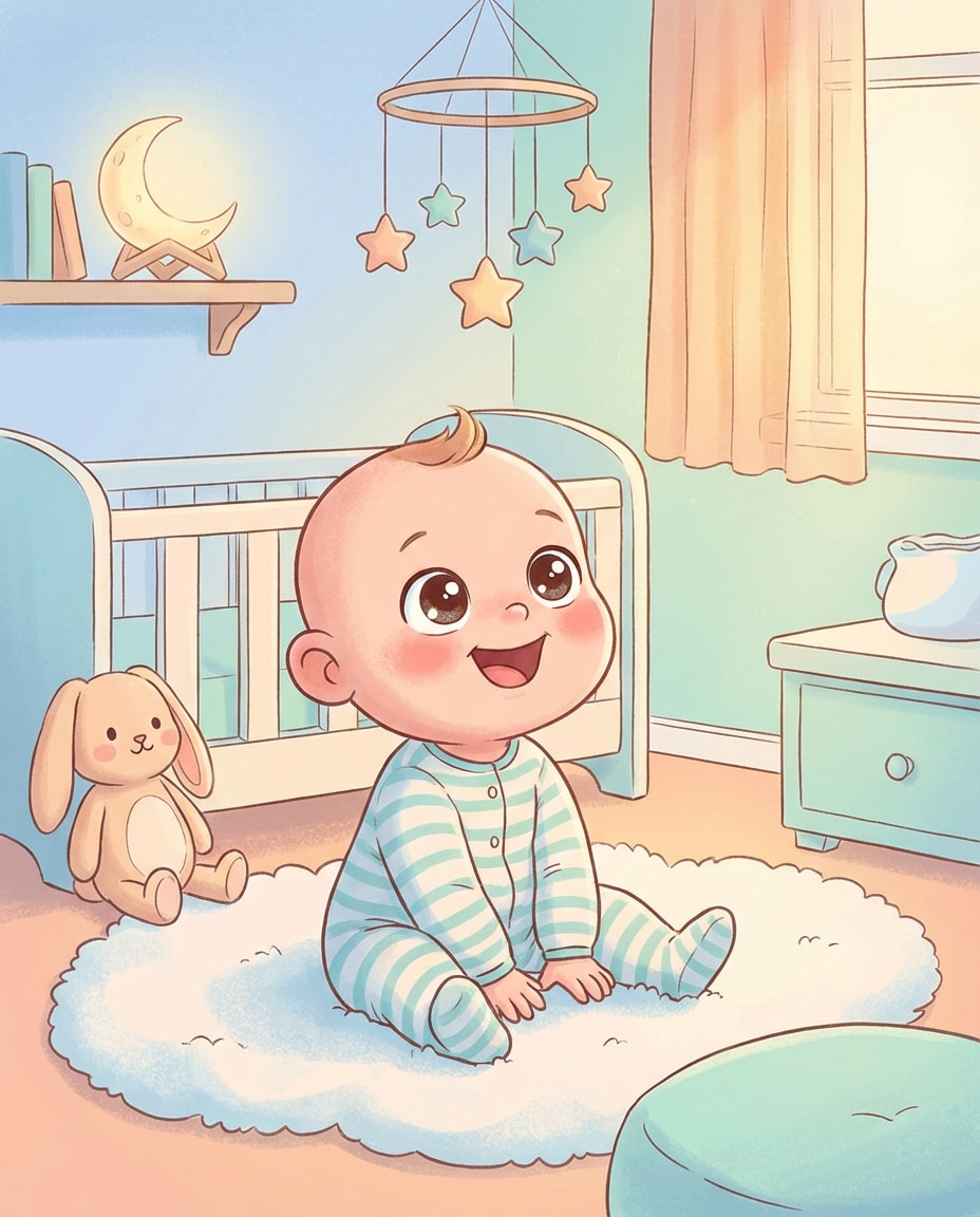 pastel storybook nursery photo