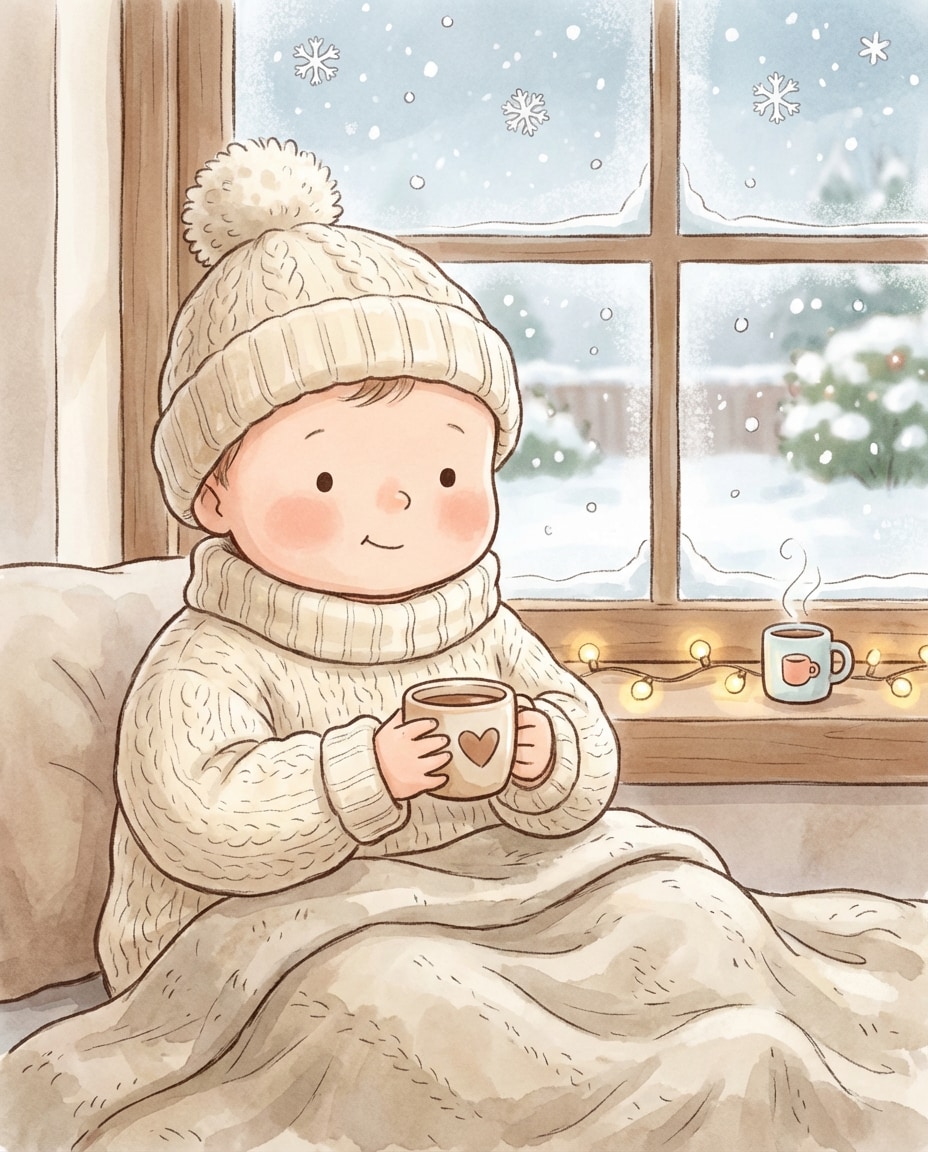 cozy winter knit photo