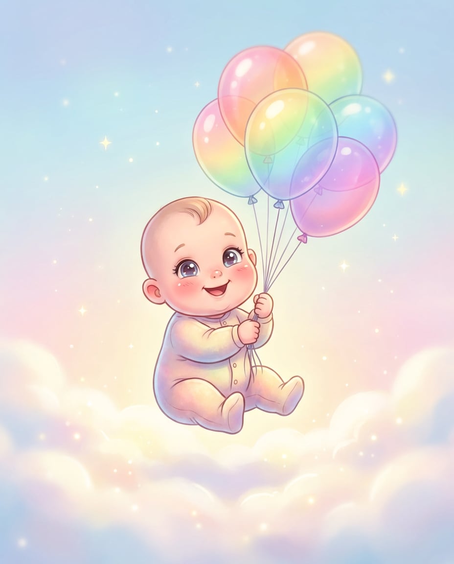 rainbow balloon ride photo