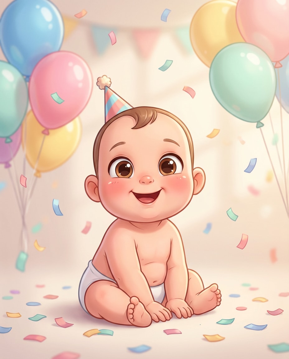 birthday confetti burst photo