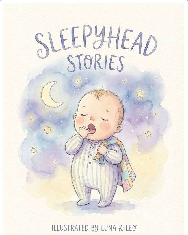 watercolor bedtime photo