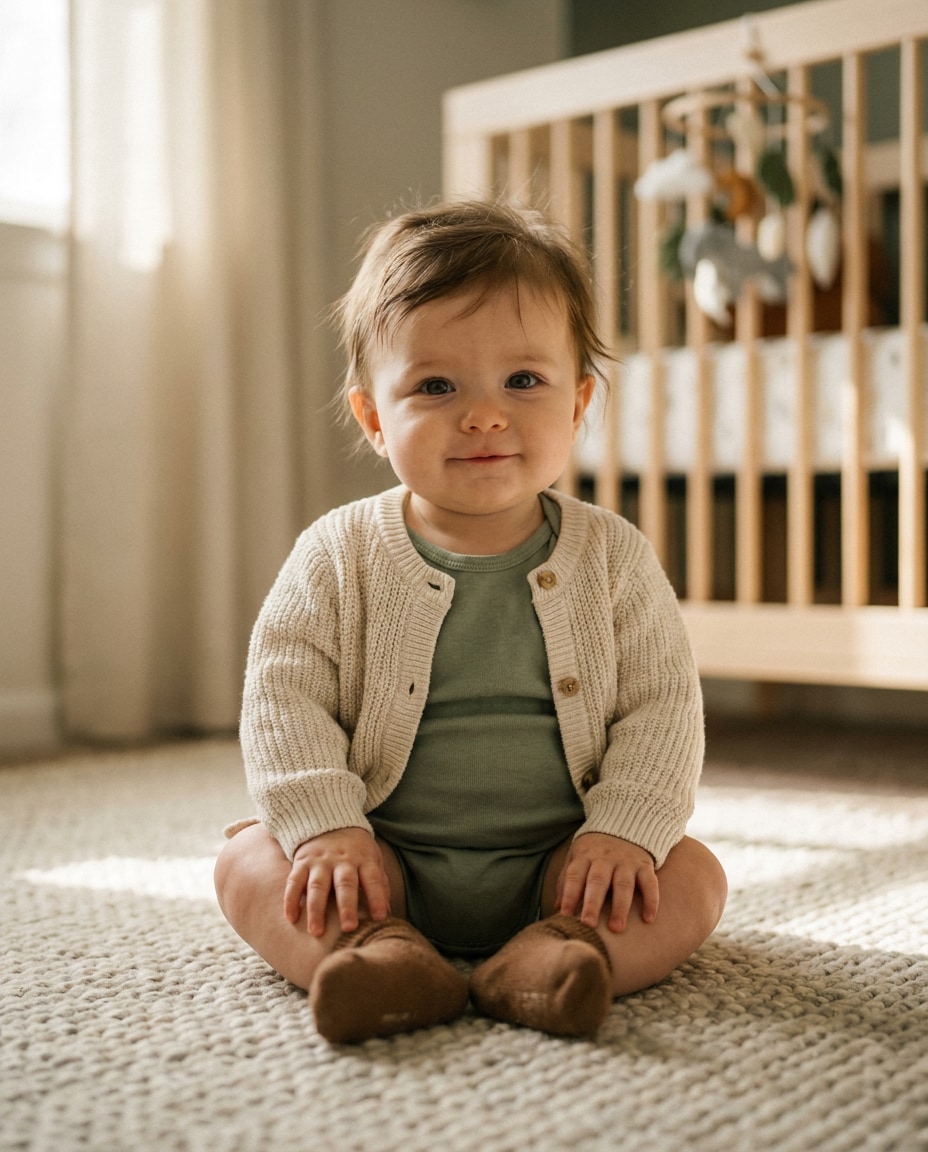 nursery knit cardigan photo