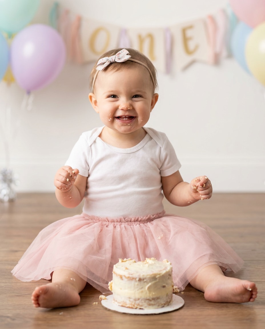 first birthday tutu photo