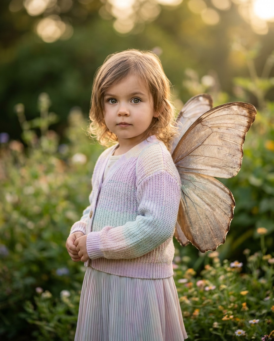 butterfly wing portrait photo