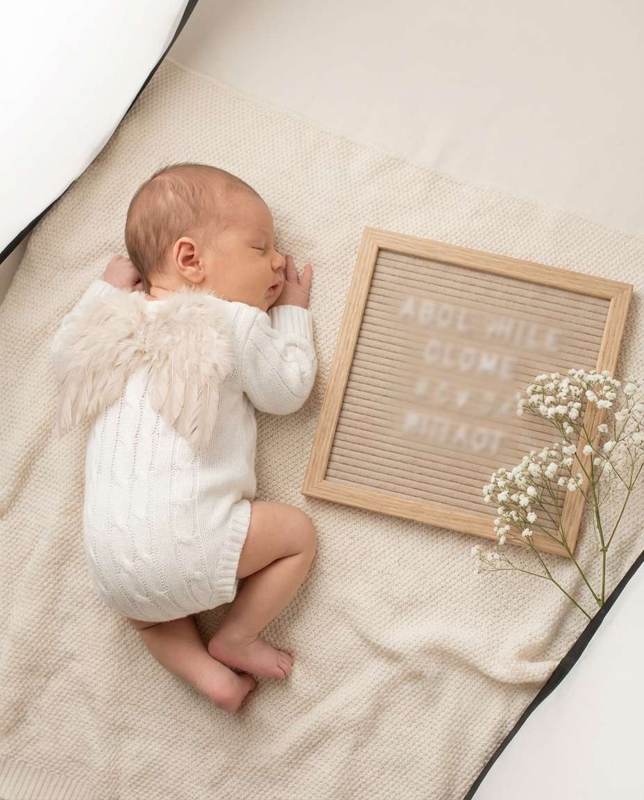 angel announcement photo