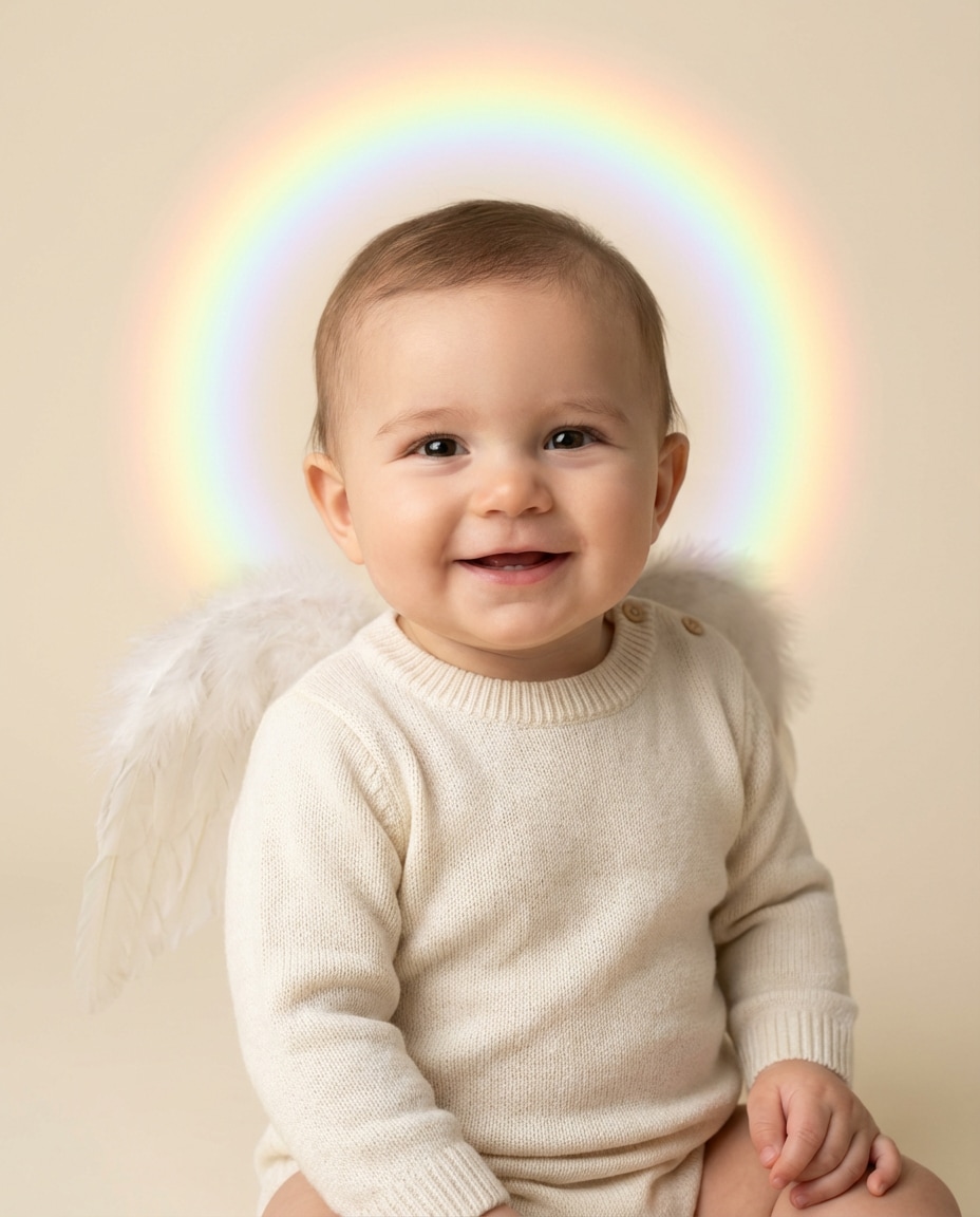 rainbow halo studio photo