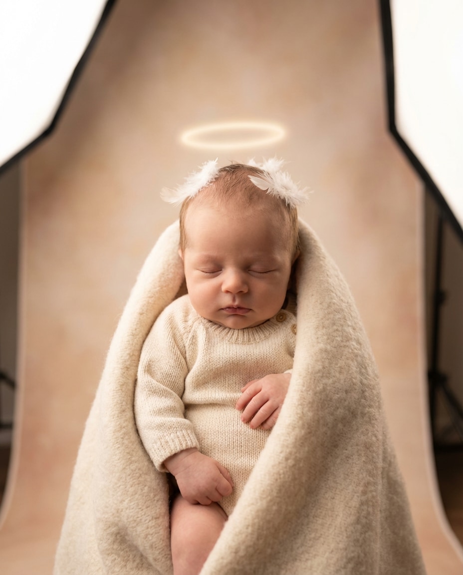 angel halo wrap photo