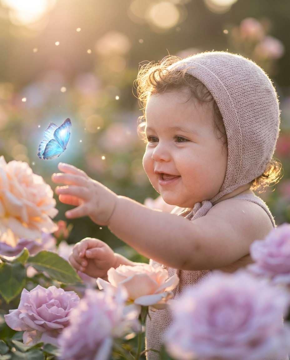 butterfly and blossoms photo