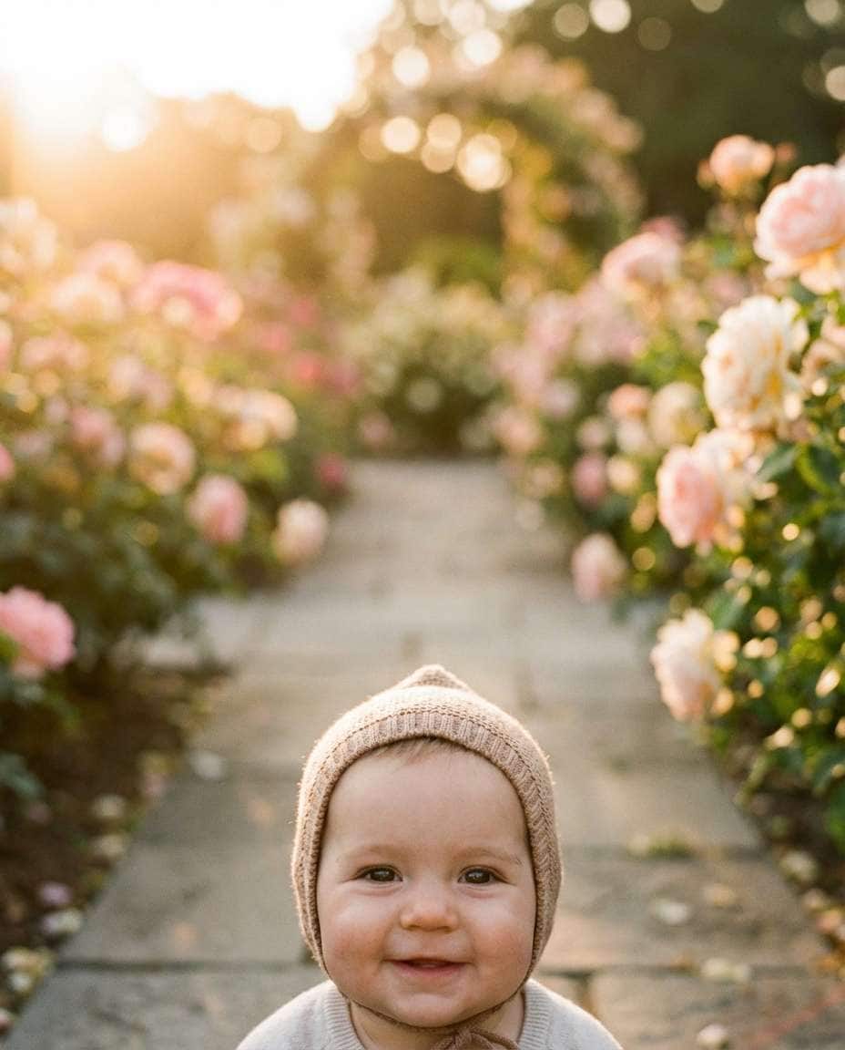garden path bokeh photo