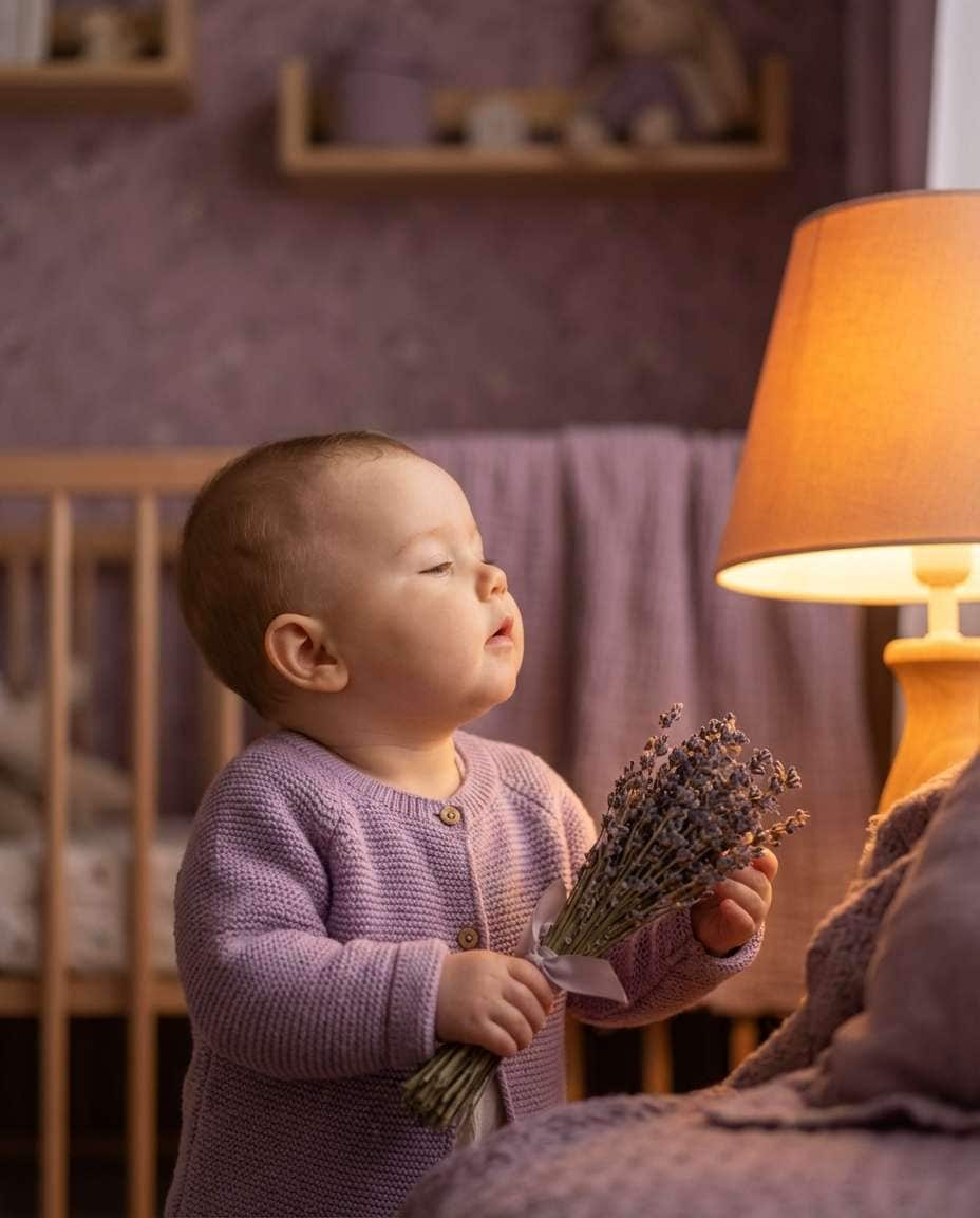 lavender nursery scene photo