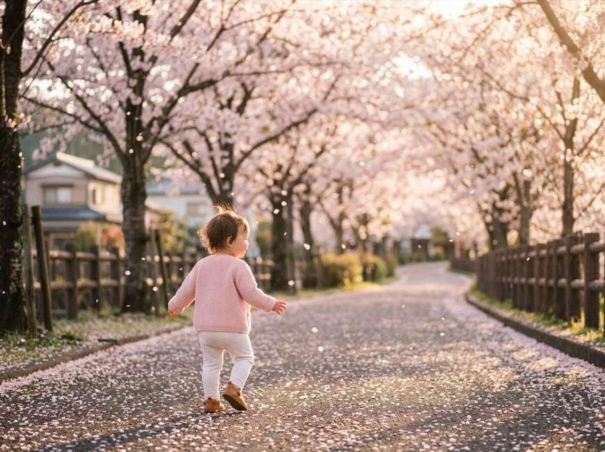 cherry blossom stroller photo