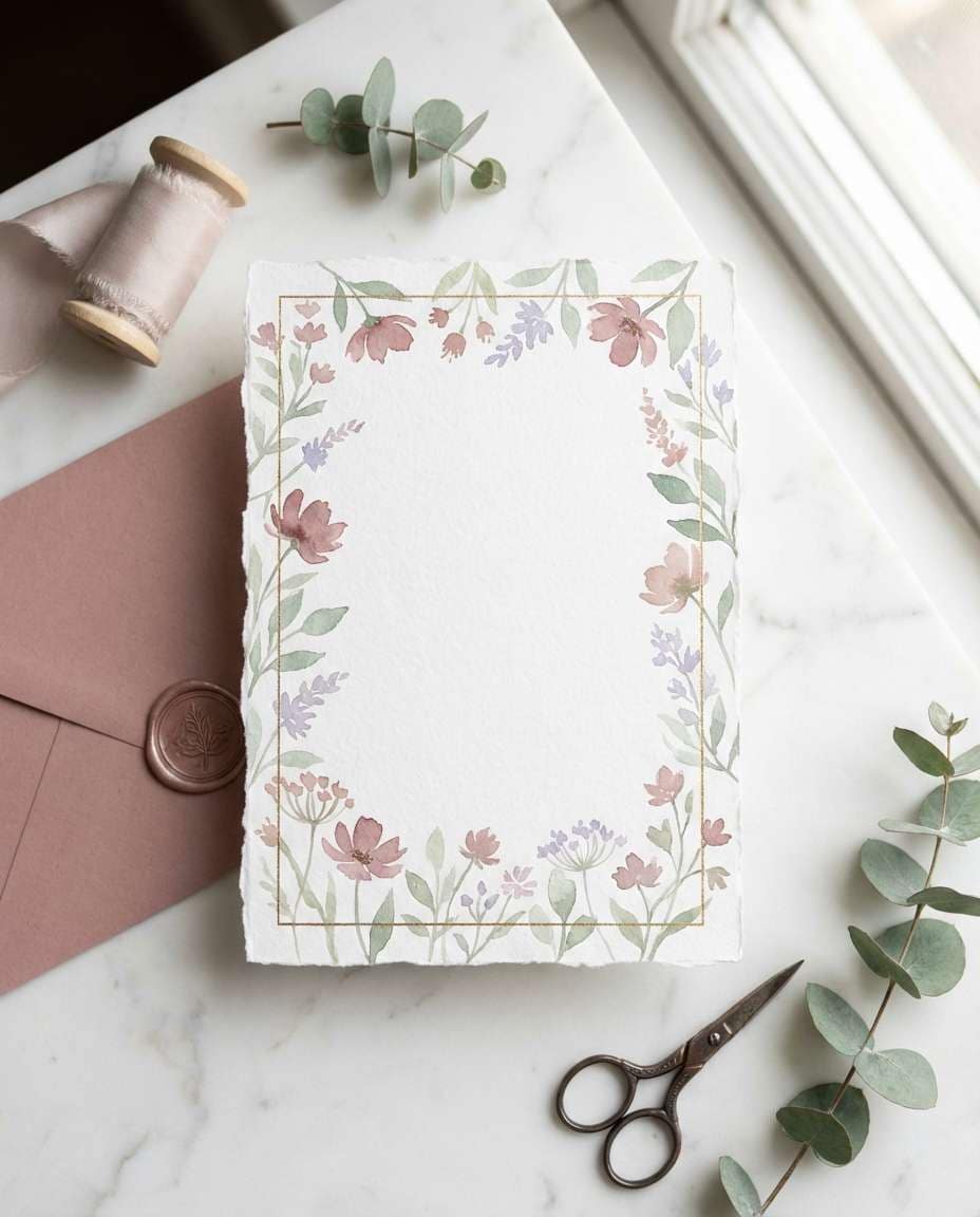 watercolor wildflowers photo