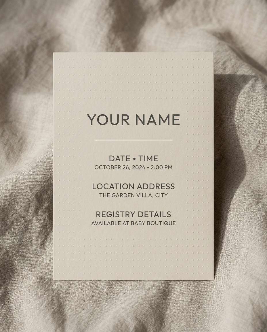 minimalist beige type photo