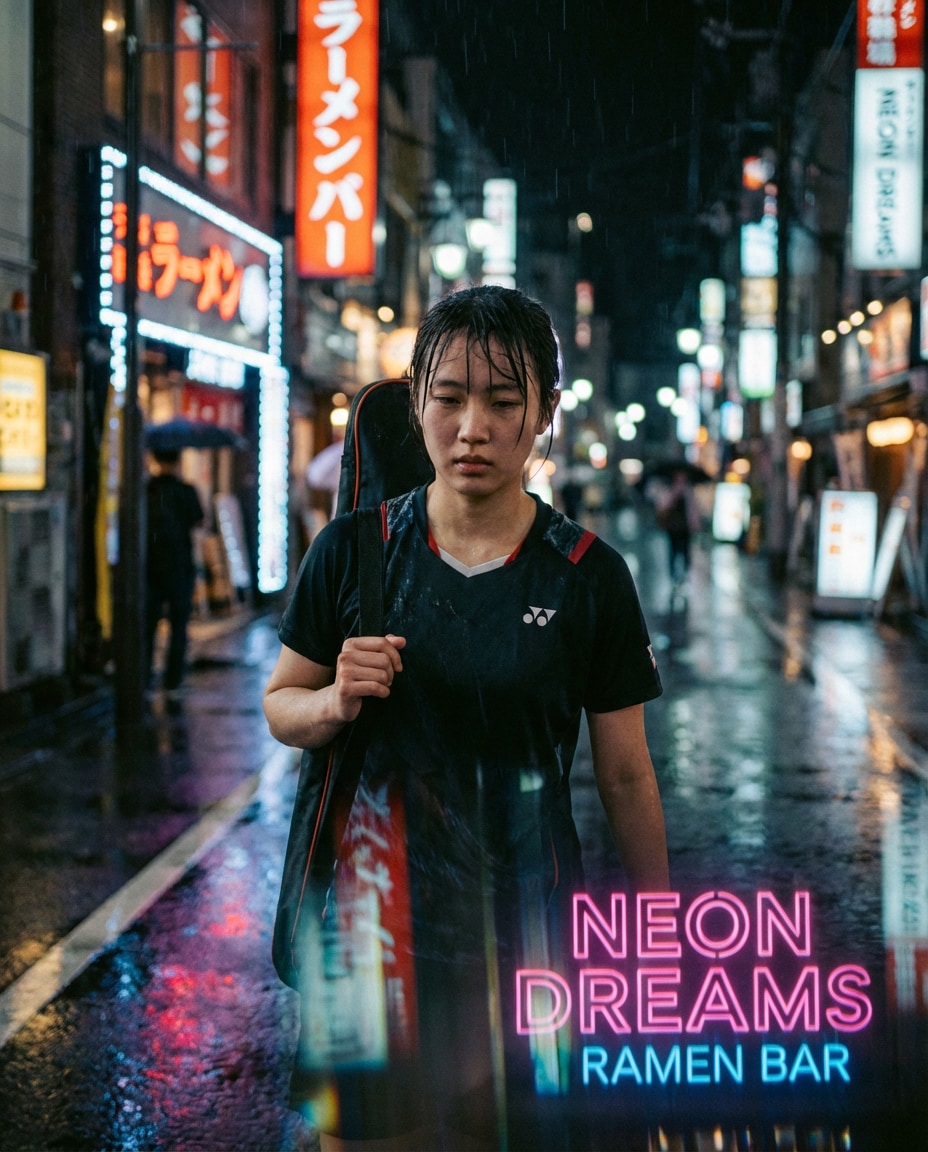 rainy street poster photo