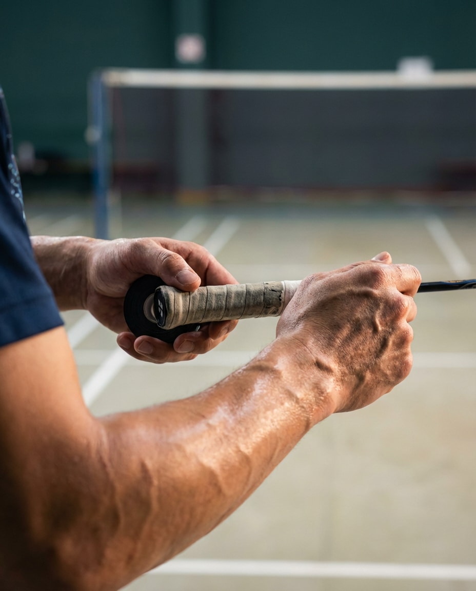 racket grip detail photo