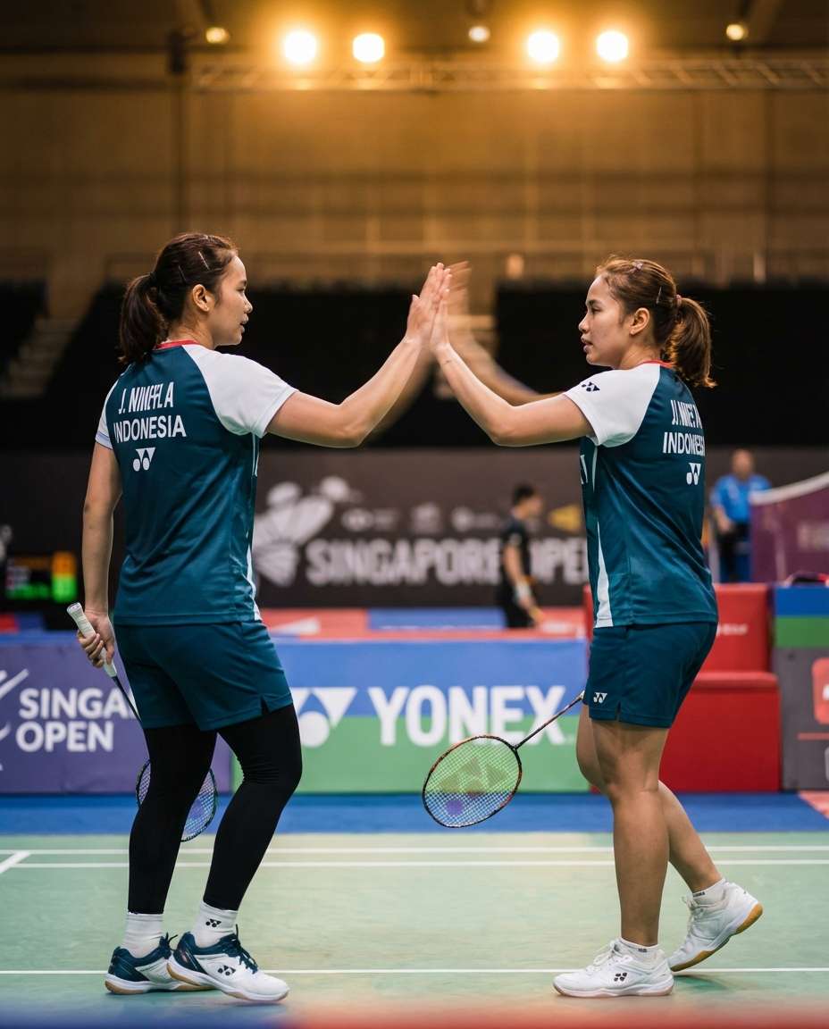 doubles highfive photo